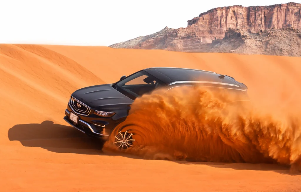 شبكة السيارات الصينية – تعرف على أبرز إصدارات علامة جيلي من نوع الـ SUV والكروس أوفر بالسعودية