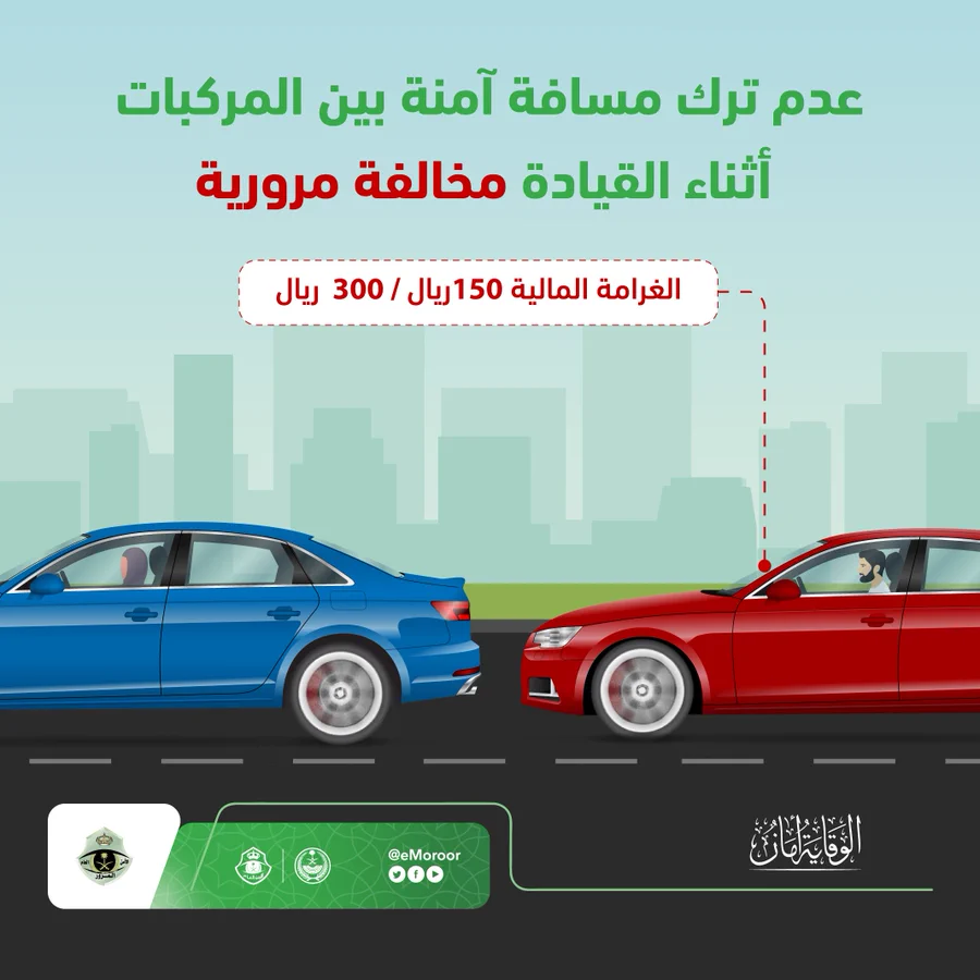 المسافة الآمنة, شبكة السيارات الصينية