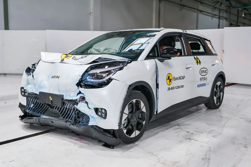 GAC AION UT تحصل على 5 نجوم في اختبارات السلامة الأوروبية Euro NCAP 6 شبكة السيارات الصينية – GAC AION UT تحصل على 5 نجوم في اختبارات السلامة الأوروبية Euro NCAP